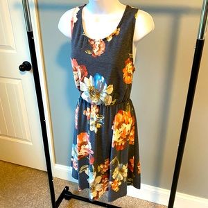 Knit floral dress
